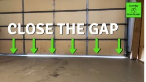 How to Fix Gap at Bottom of Garage Door