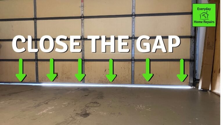 How to Fix Gap at Bottom of Garage Door